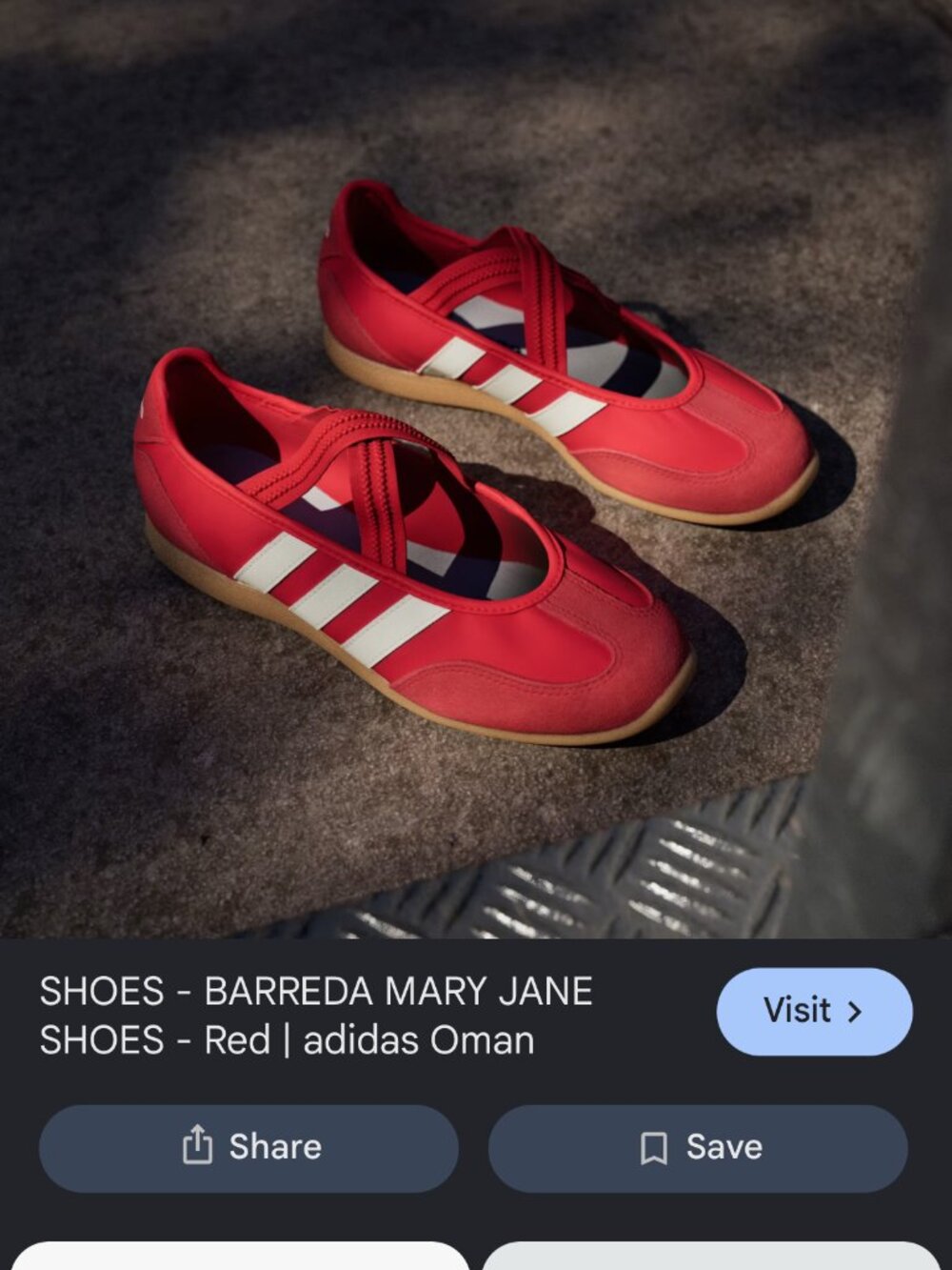 new ADIDAS BARREDA MARY JANE SHOES 6